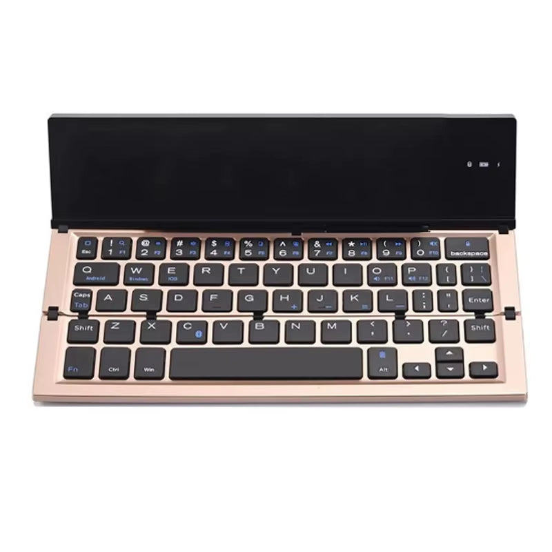 BOW Folding Bluetooth Mobile Phone Keyboard Rechargeable Wireless Pocket Keyboard for Iphone Samsung Phones Tablet