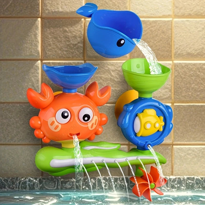 Baby Bathtub Water Play Set Rotating Sprinkler