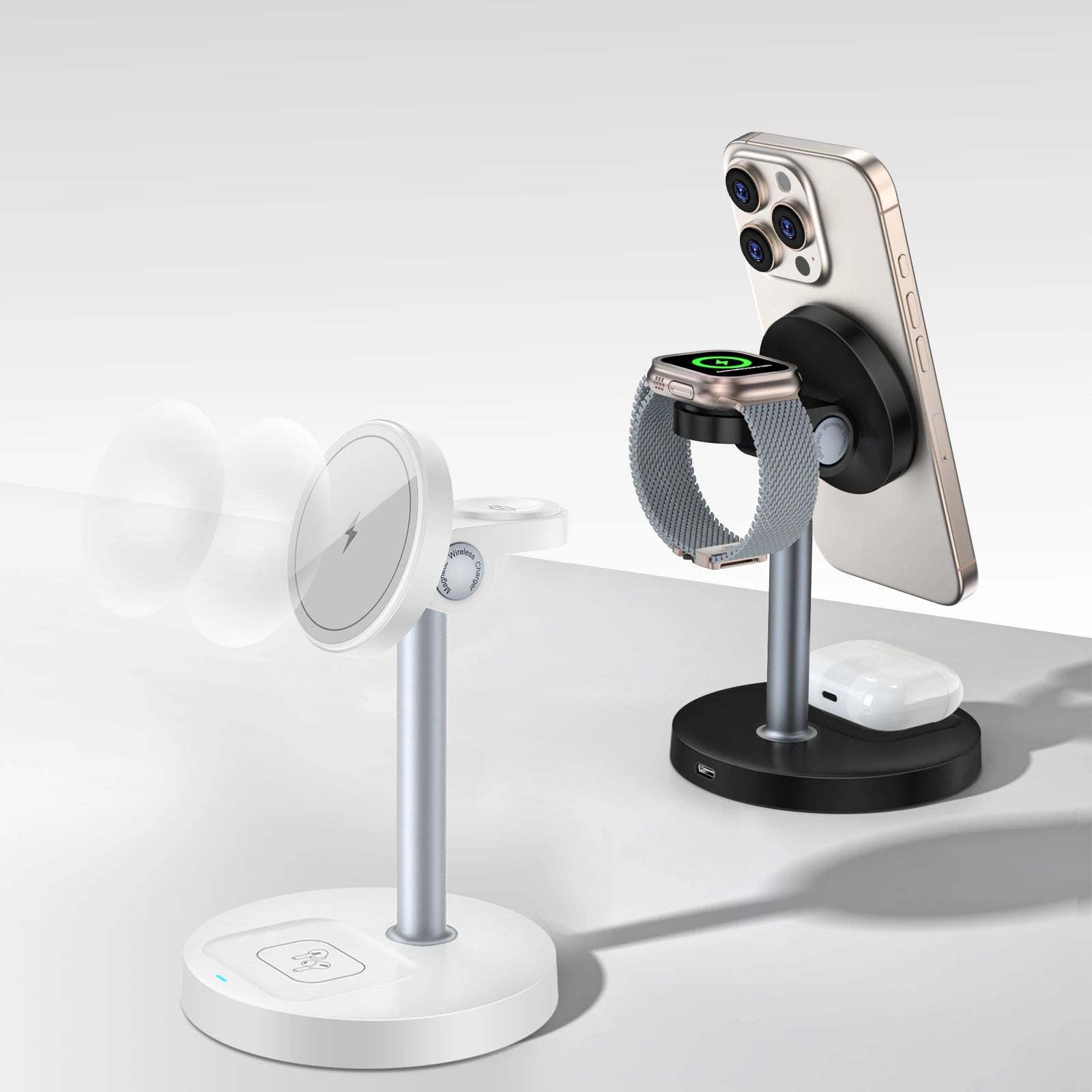 15W Fast Wireless Charger Stand 3-in-1