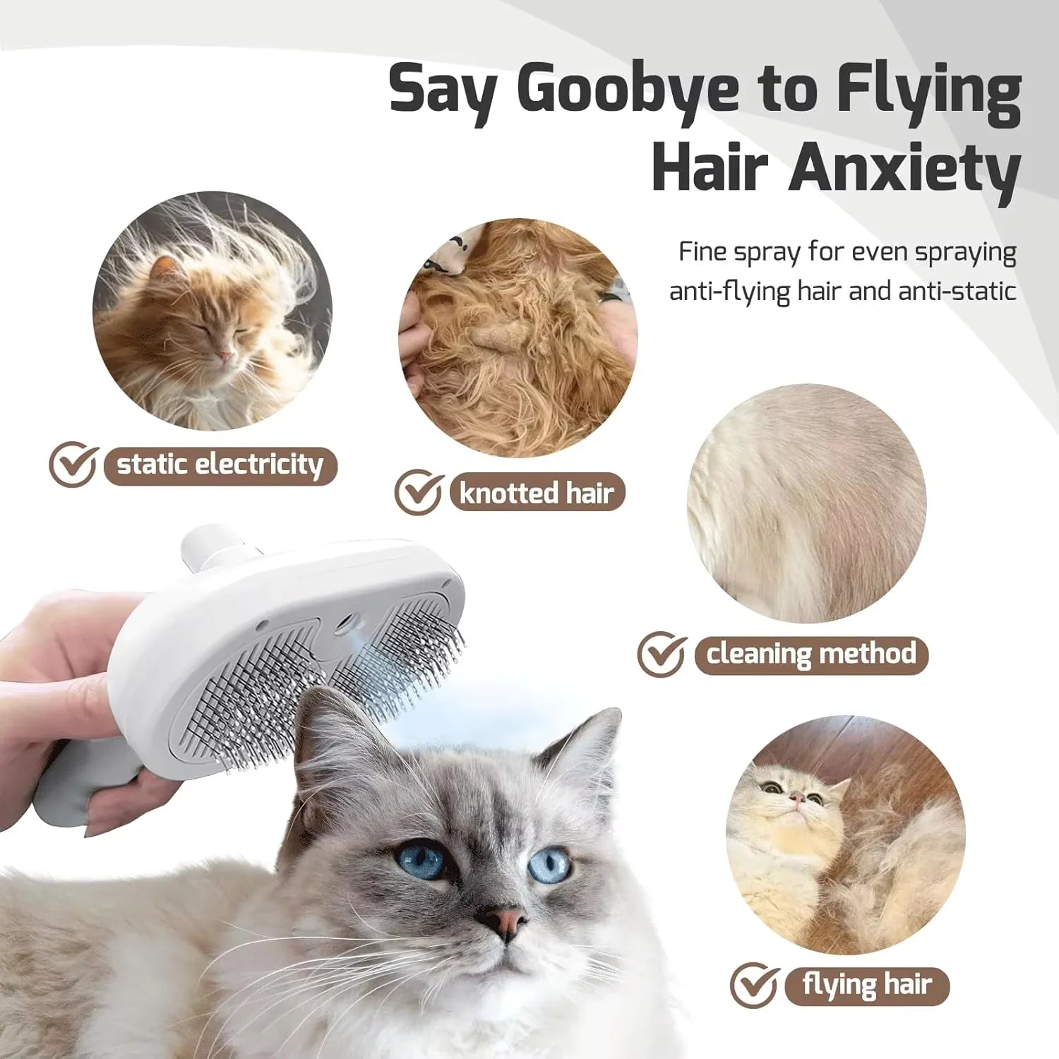 Pet Spray Hair Comb