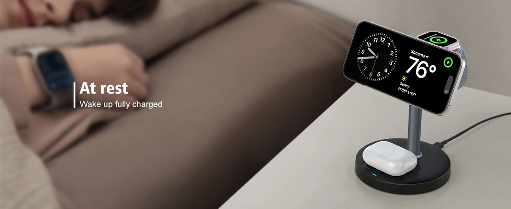 15W Fast Wireless Charger Stand 3-in-1