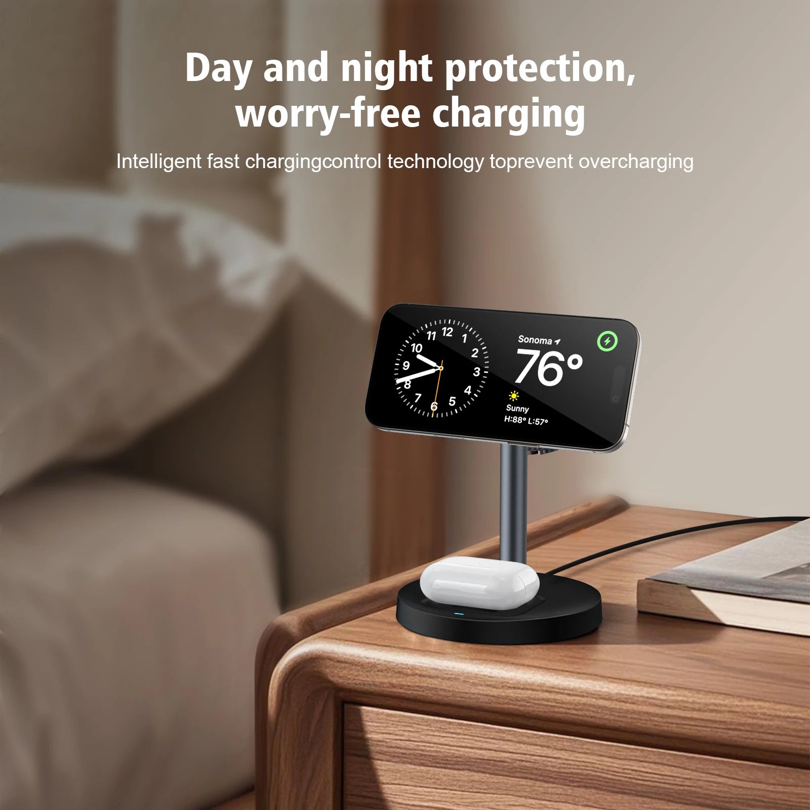 15W Fast Wireless Charger Stand 3-in-1
